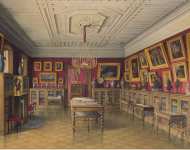 Mayblum Jules Palace of Count P. S. Stroganov. Library - Hermitage